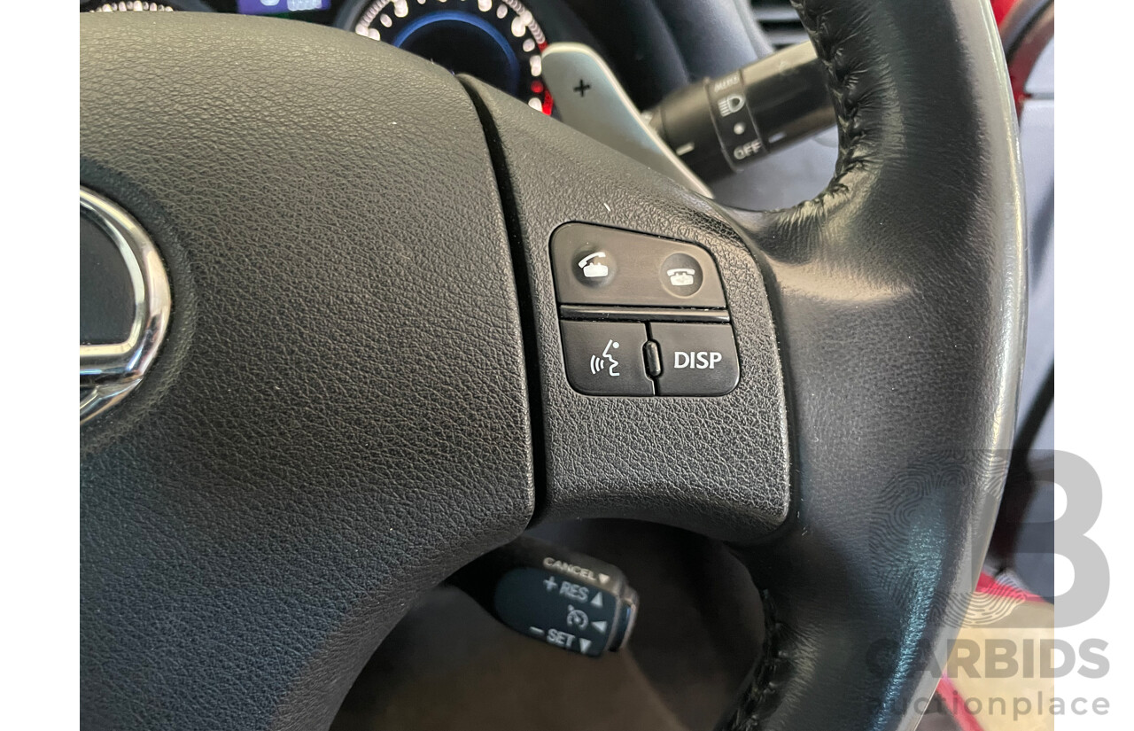 6/2007 Lexus Is250 X GSE20R 4d Sedan Red 2.5L