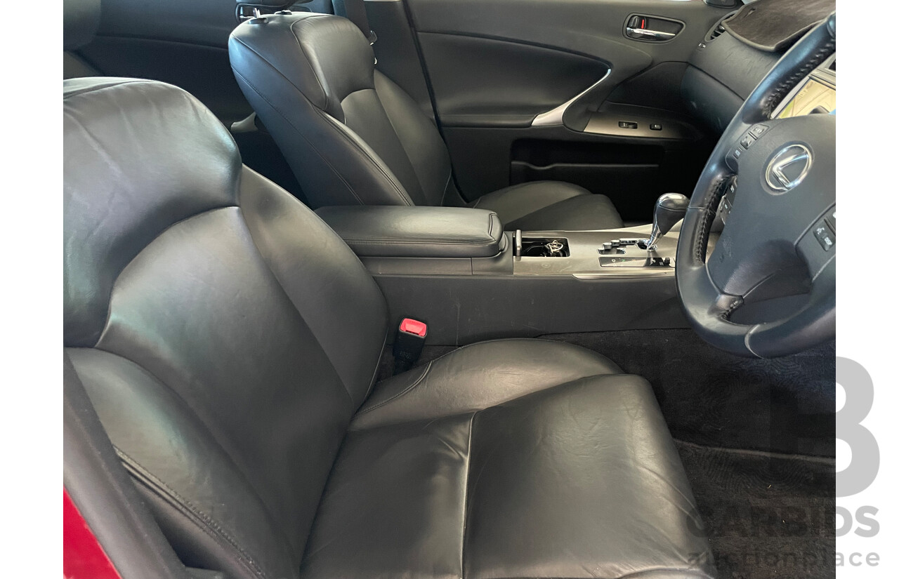 6/2007 Lexus Is250 X GSE20R 4d Sedan Red 2.5L