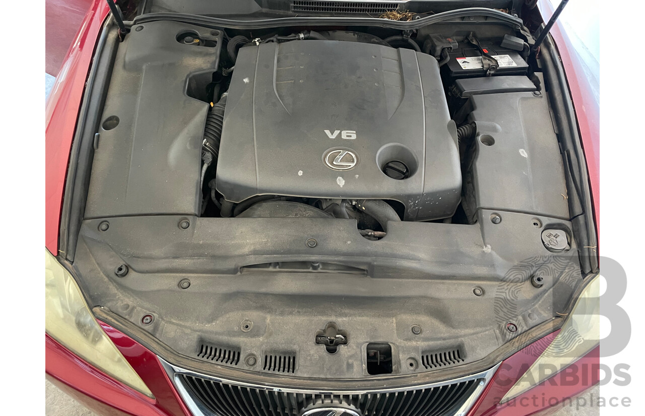 6/2007 Lexus Is250 X GSE20R 4d Sedan Red 2.5L