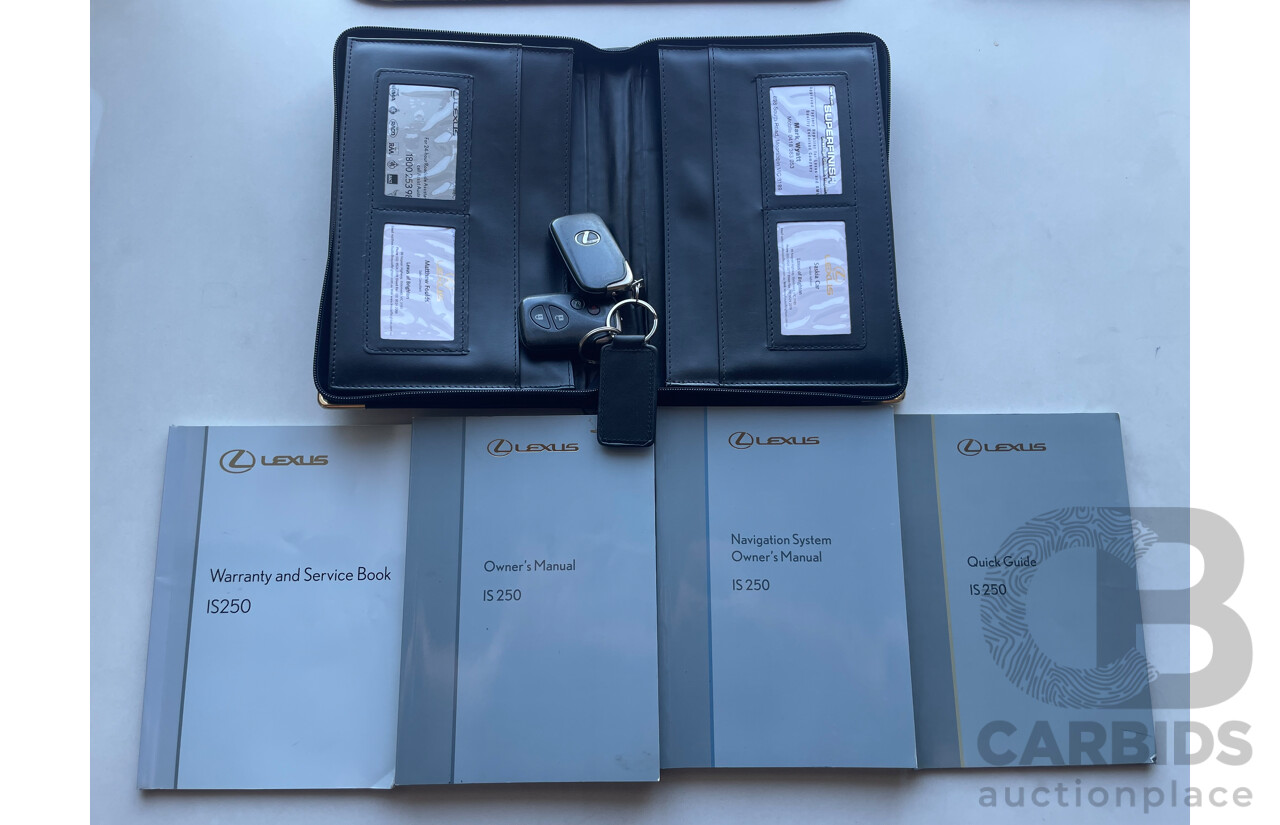 6/2007 Lexus Is250 X GSE20R 4d Sedan Red 2.5L