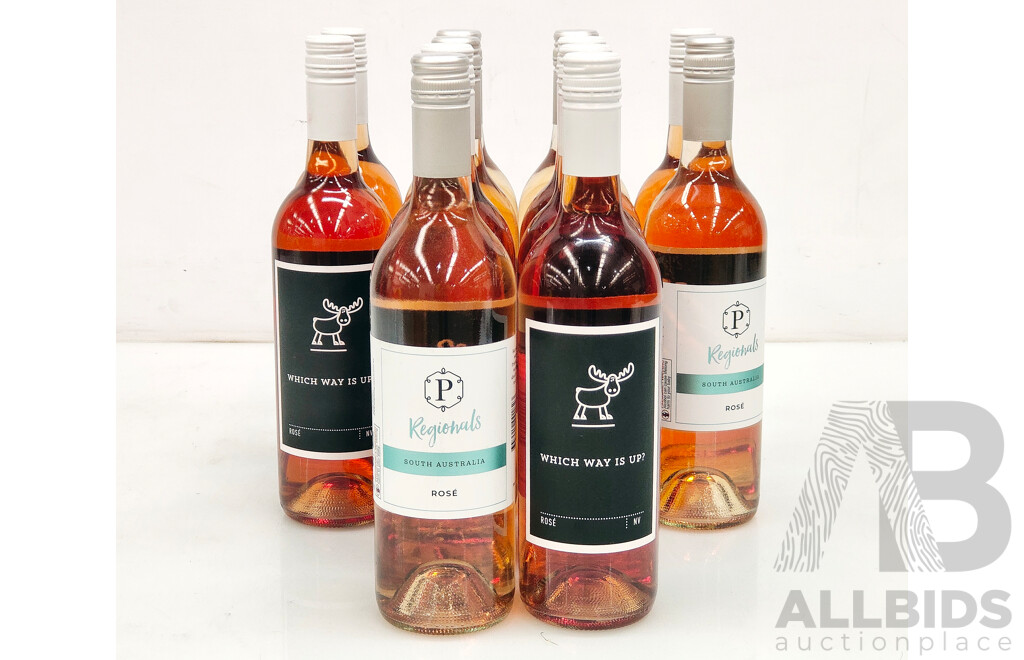 Pialligo Estate Canberra & Wayward Moose 'Which Way is Up?' Rosé 750ml - Lot of 12