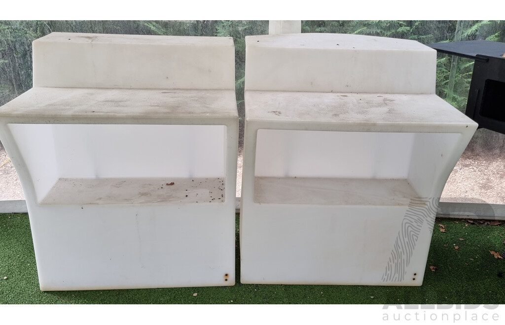 Pair of Plastic Bar Counter