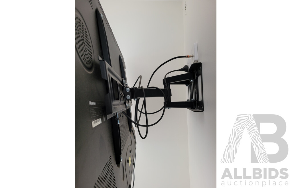 Hisense Wall Mounted Television with LG DVD Players and DVDs