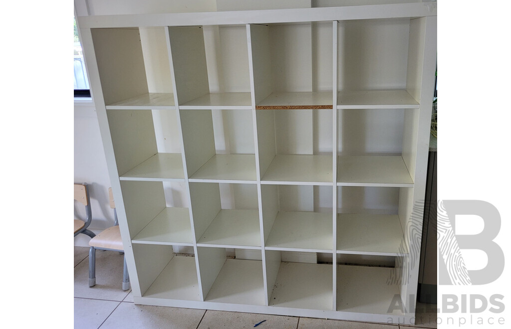 Sixteen Cube Shelving Unit