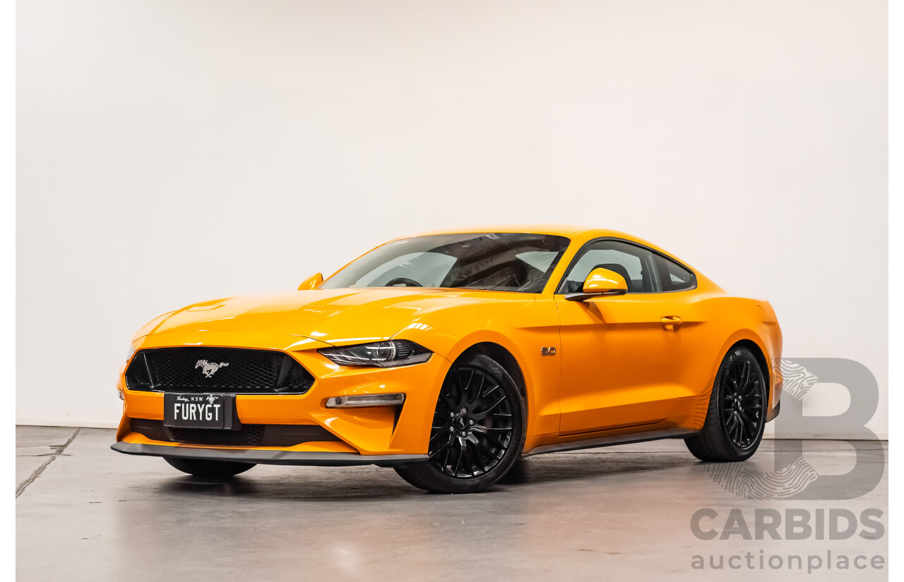 08/2018 Ford Mustang GT Fastback FN MY18 2d Coupe Orange Fury V8 5.0L