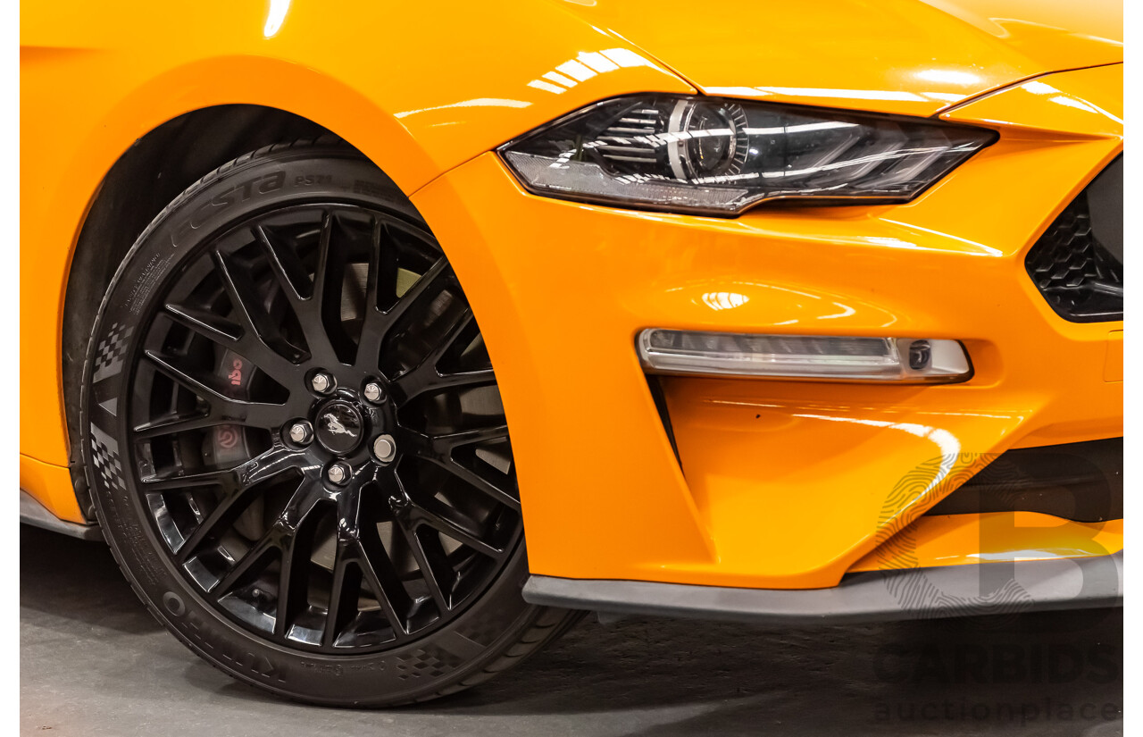 08/2018 Ford Mustang GT Fastback FN MY18 2d Coupe Orange Fury V8 5.0L