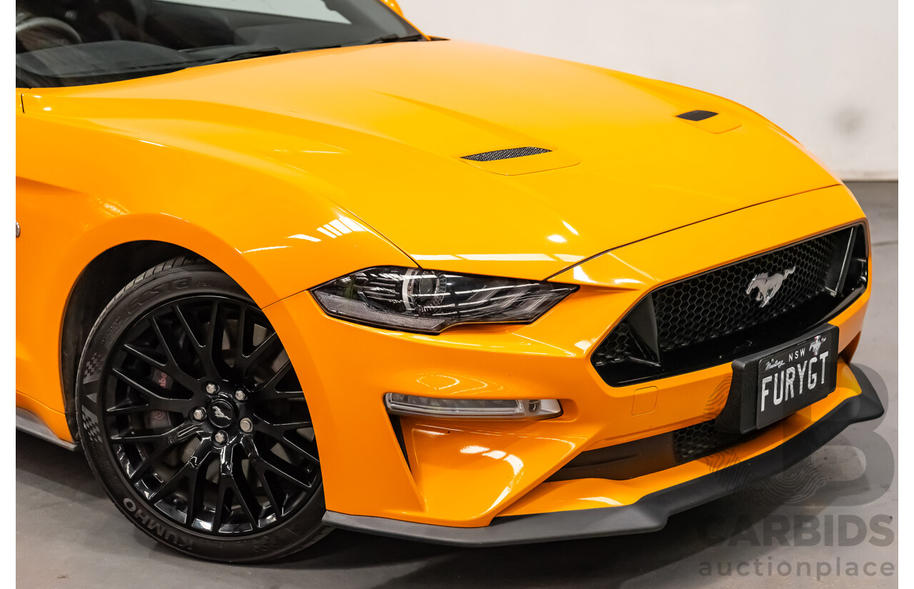 08/2018 Ford Mustang GT Fastback FN MY18 2d Coupe Orange Fury V8 5.0L