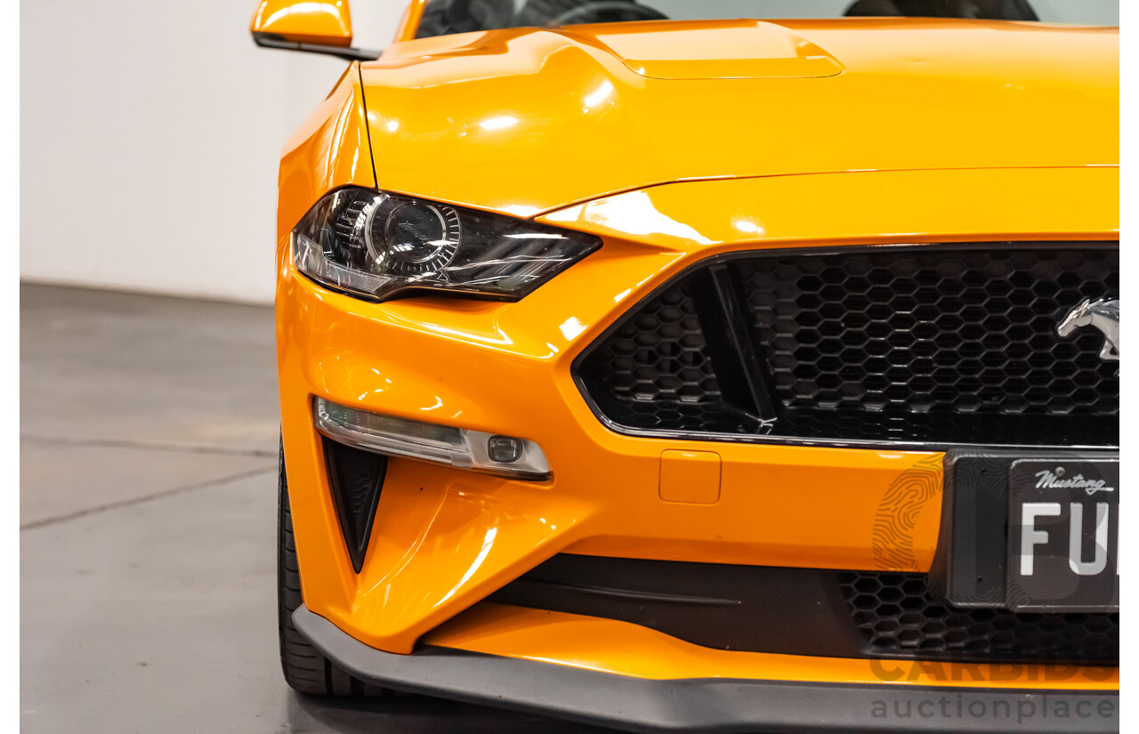 08/2018 Ford Mustang GT Fastback FN MY18 2d Coupe Orange Fury V8 5.0L