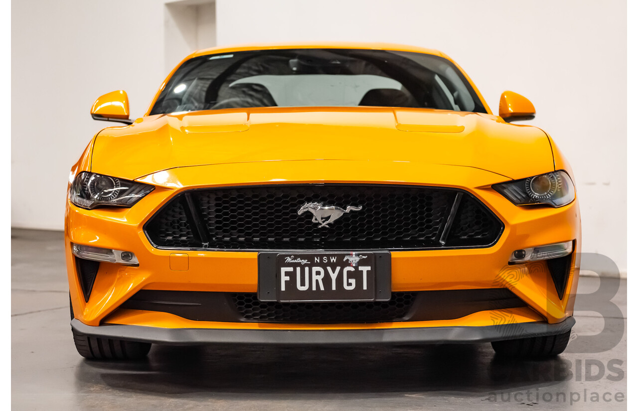 08/2018 Ford Mustang GT Fastback FN MY18 2d Coupe Orange Fury V8 5.0L