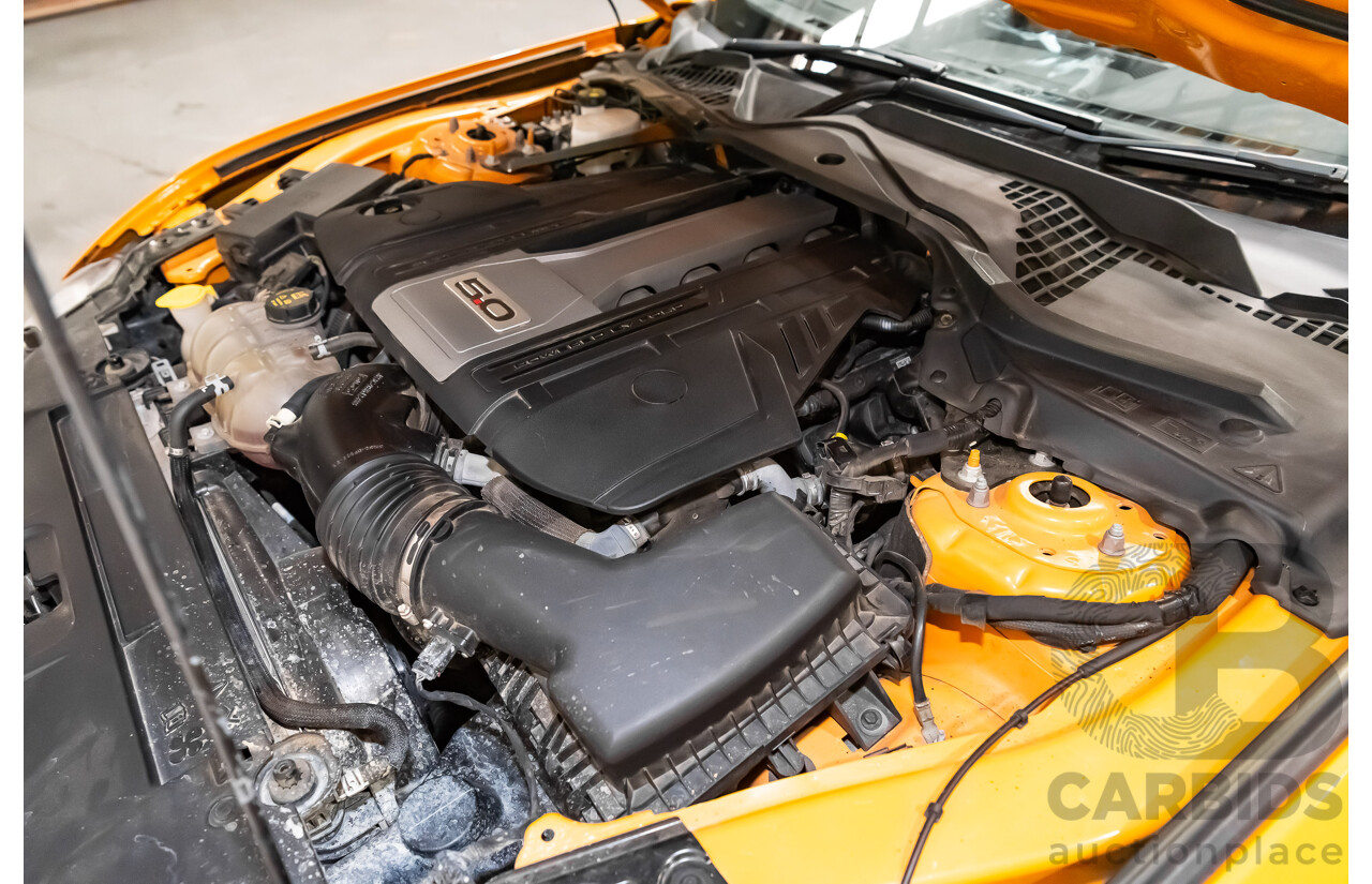08/2018 Ford Mustang GT Fastback FN MY18 2d Coupe Orange Fury V8 5.0L