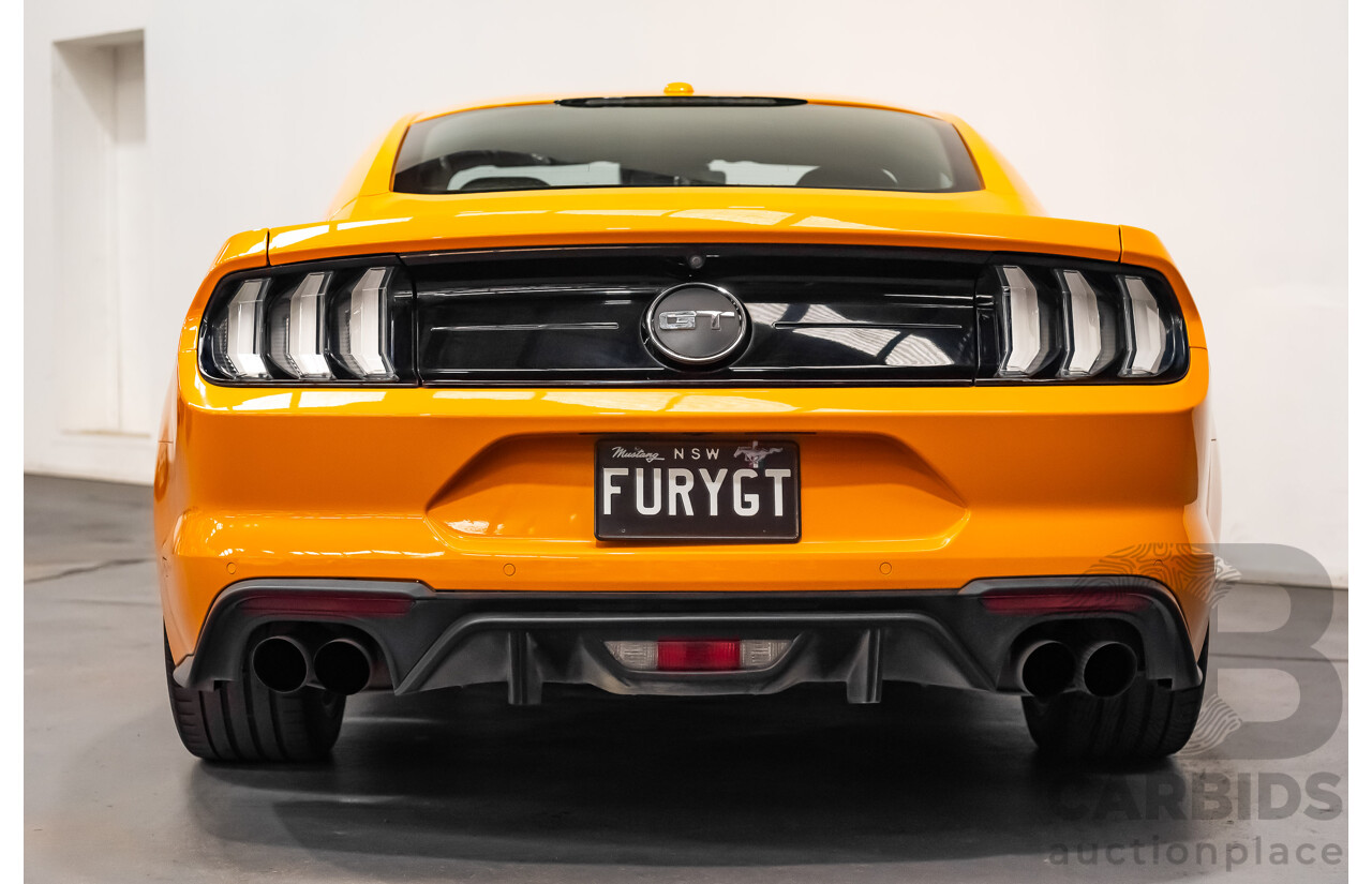 08/2018 Ford Mustang GT Fastback FN MY18 2d Coupe Orange Fury V8 5.0L