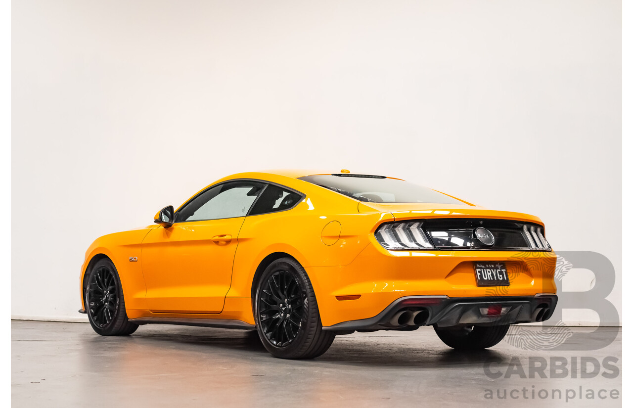 08/2018 Ford Mustang GT Fastback FN MY18 2d Coupe Orange Fury V8 5.0L