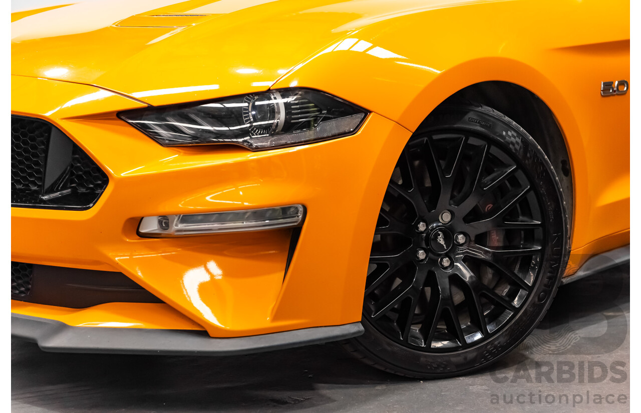 08/2018 Ford Mustang GT Fastback FN MY18 2d Coupe Orange Fury V8 5.0L