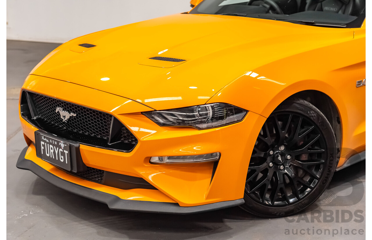 08/2018 Ford Mustang GT Fastback FN MY18 2d Coupe Orange Fury V8 5.0L