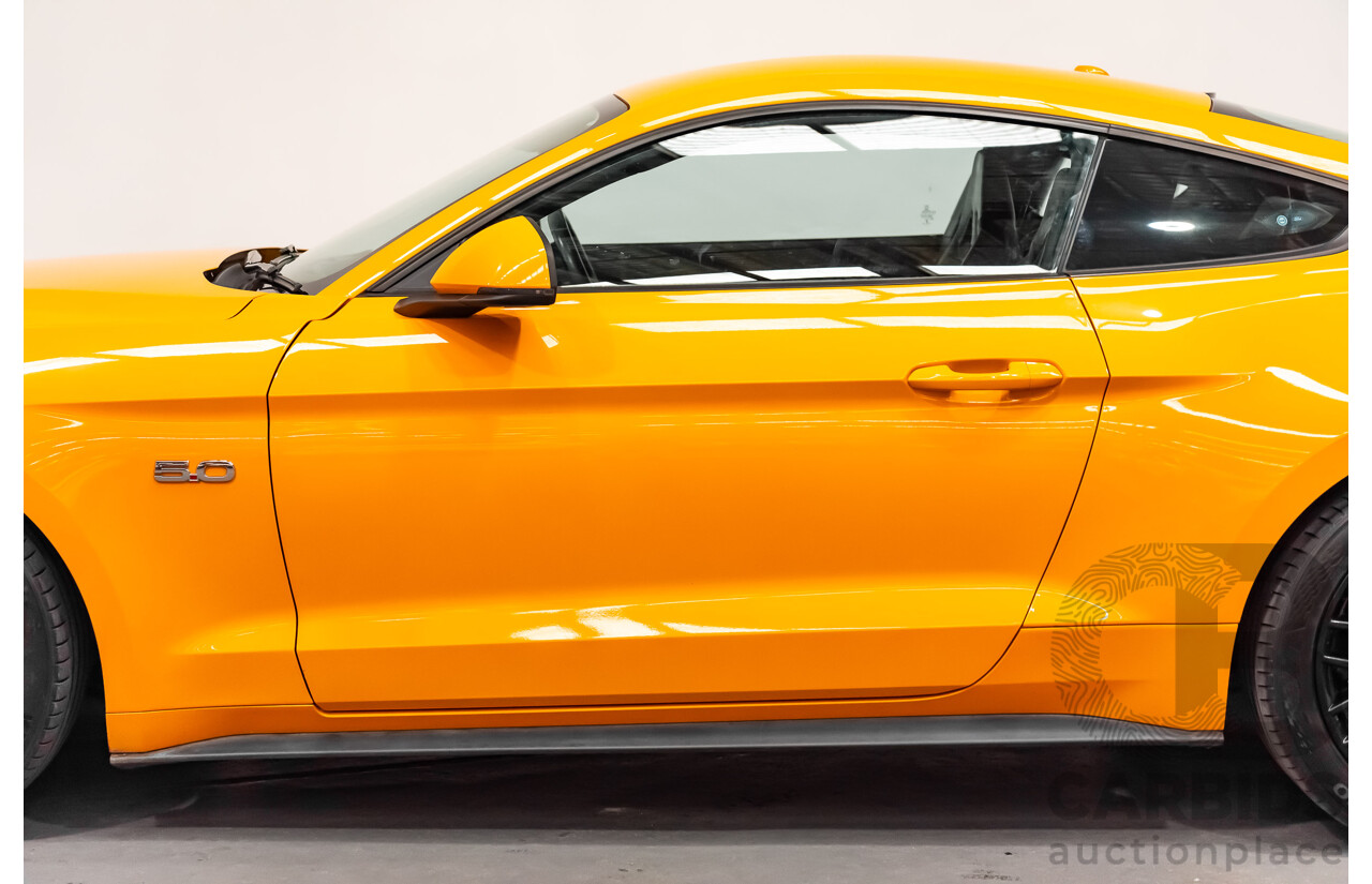 08/2018 Ford Mustang GT Fastback FN MY18 2d Coupe Orange Fury V8 5.0L