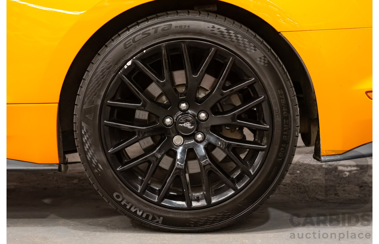 08/2018 Ford Mustang GT Fastback FN MY18 2d Coupe Orange Fury V8 5.0L