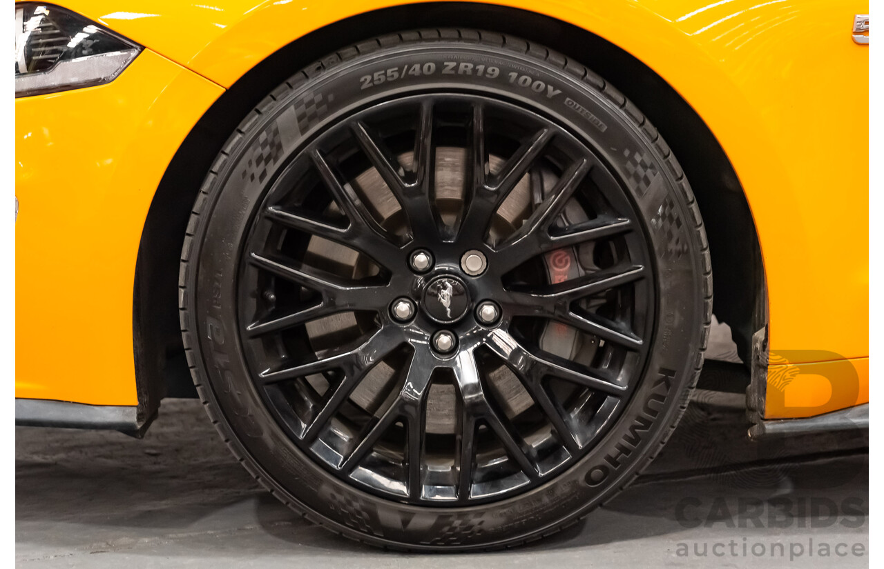 08/2018 Ford Mustang GT Fastback FN MY18 2d Coupe Orange Fury V8 5.0L