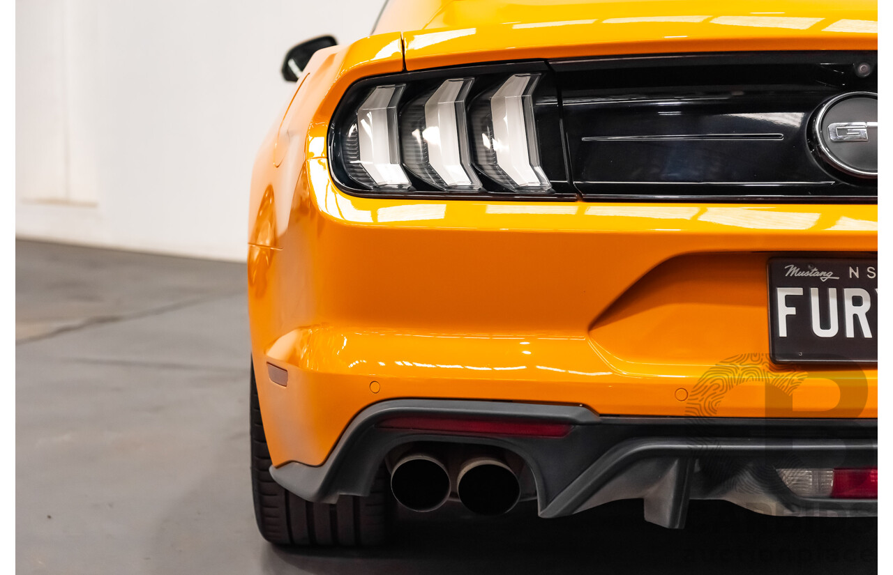 08/2018 Ford Mustang GT Fastback FN MY18 2d Coupe Orange Fury V8 5.0L