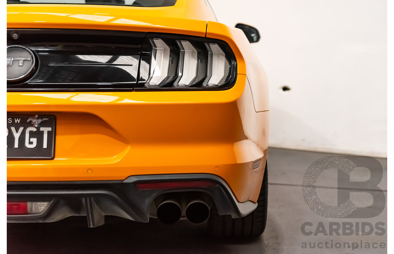 08/2018 Ford Mustang GT Fastback FN MY18 2d Coupe Orange Fury V8 5.0L
