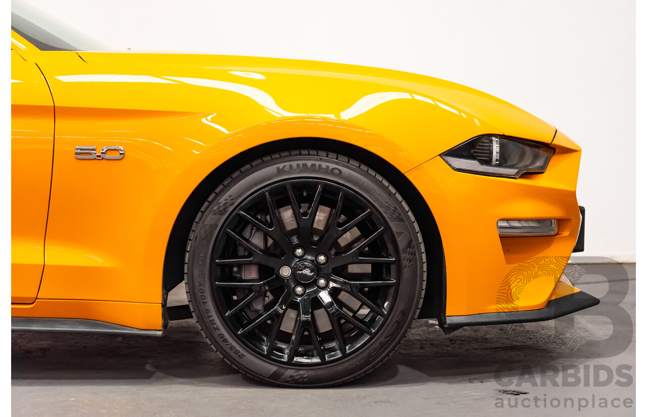 08/2018 Ford Mustang GT Fastback FN MY18 2d Coupe Orange Fury V8 5.0L