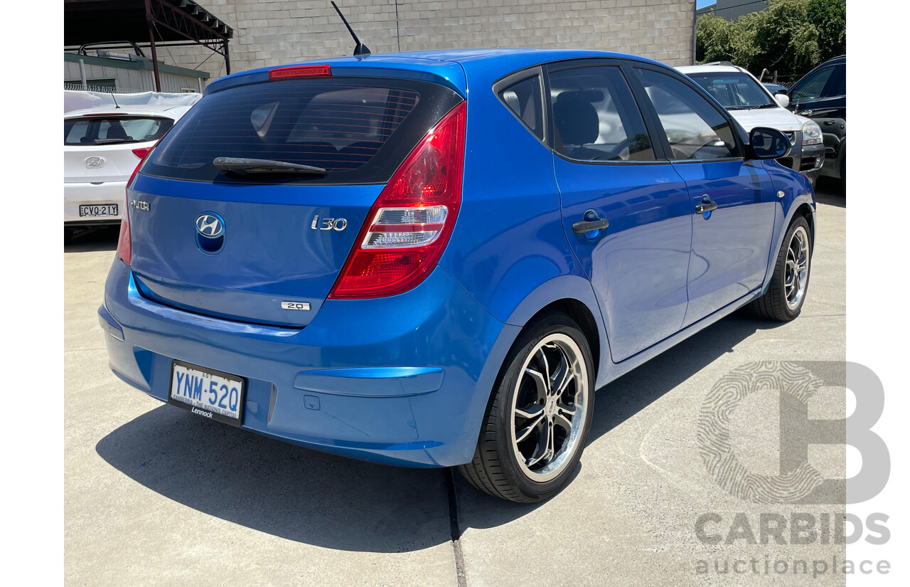 01/10 Hyundai I30 SX FWD FD MY10 5D Hatchback Blue 2.0L