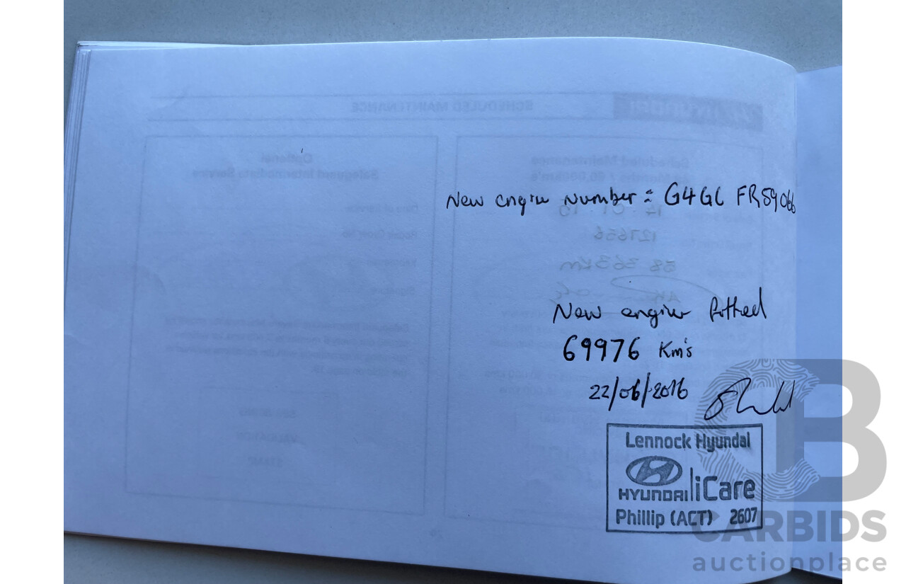 01/10 Hyundai I30 SX FWD FD MY10 5D Hatchback Blue 2.0L