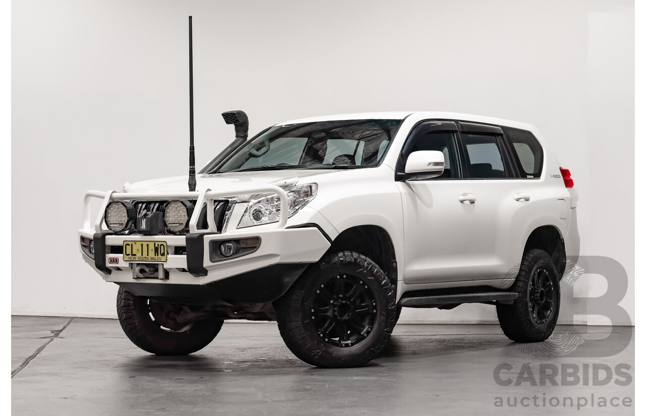 8/2010 Toyota Landcruiser Prado GX (4x4) KDJ150R 4d Wagon White Turbo Diesel 3.0L
