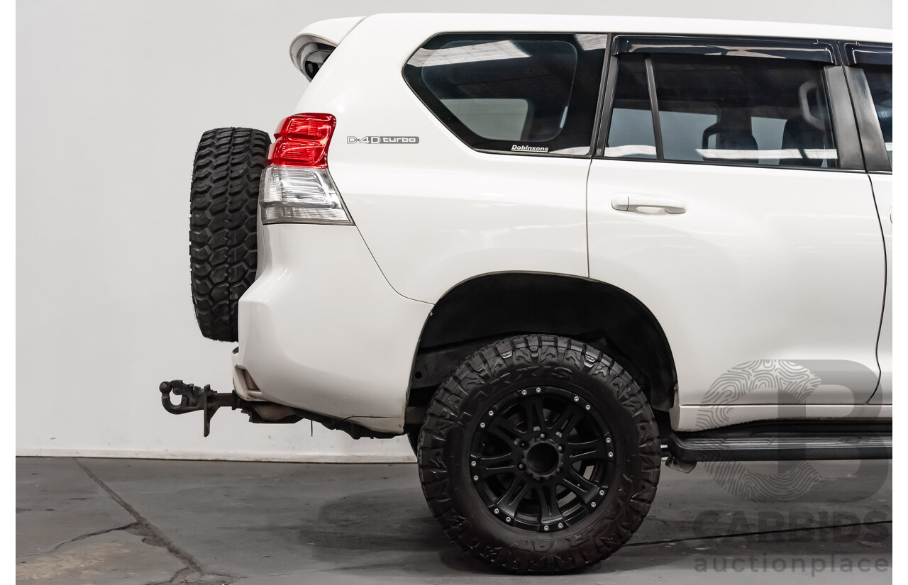 8/2010 Toyota Landcruiser Prado GX (4x4) KDJ150R 4d Wagon White Turbo Diesel 3.0L