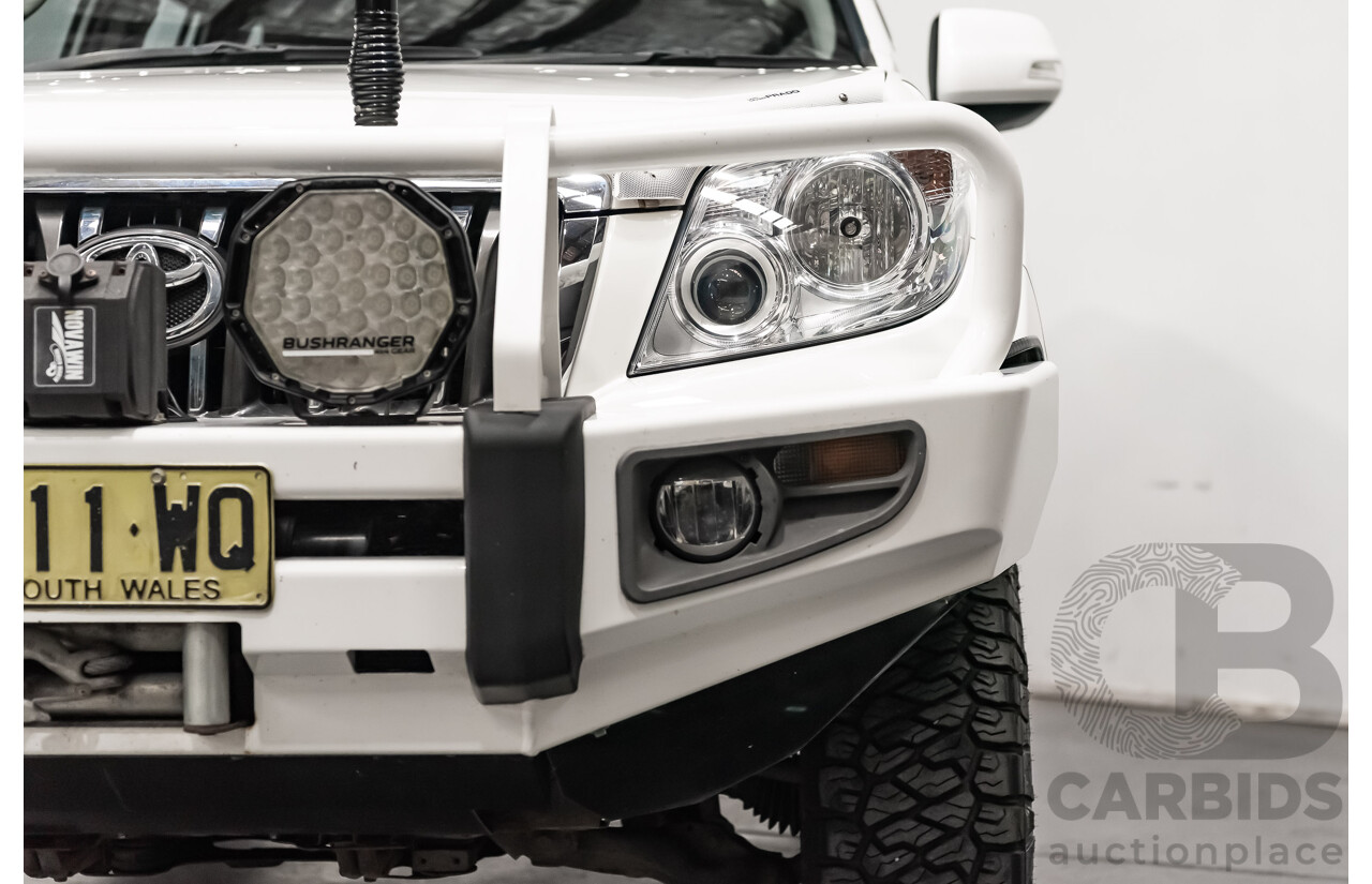 8/2010 Toyota Landcruiser Prado GX (4x4) KDJ150R 4d Wagon White Turbo Diesel 3.0L