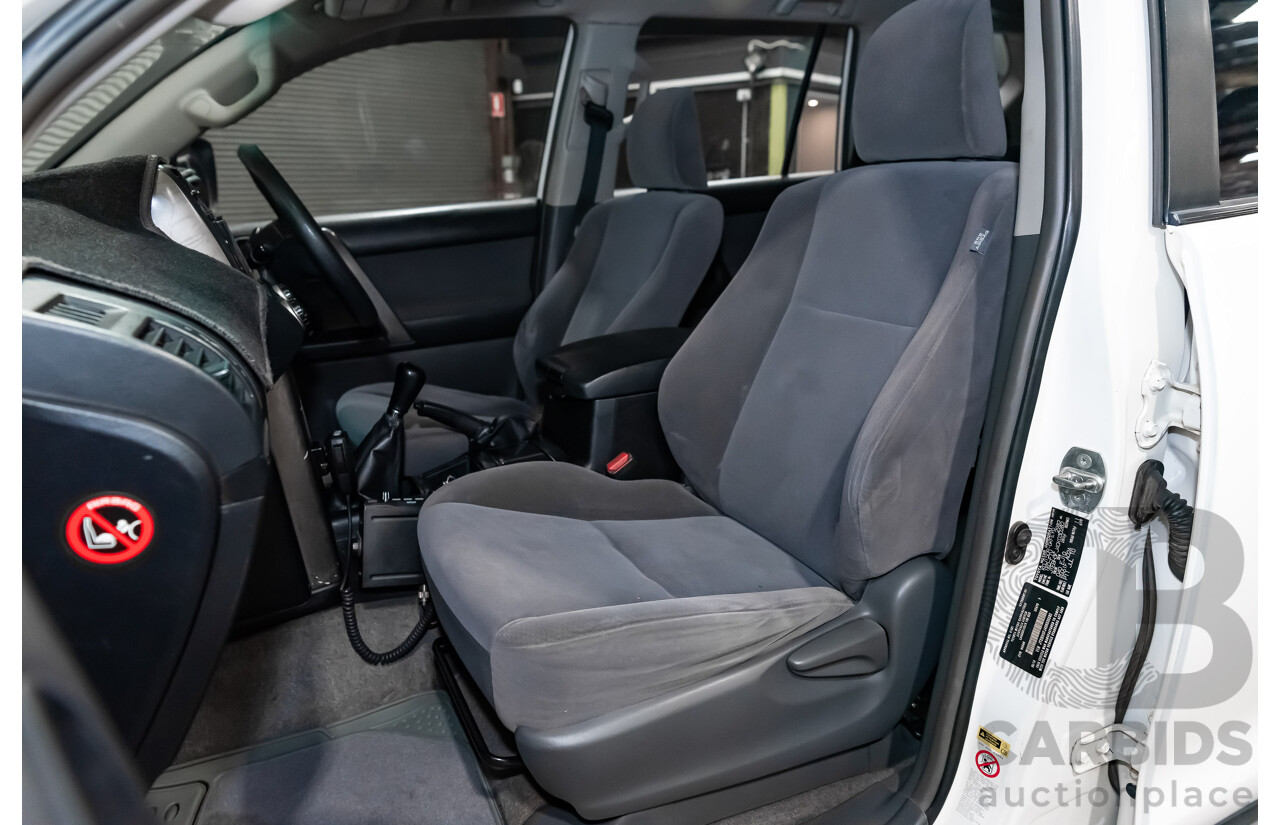 8/2010 Toyota Landcruiser Prado GX (4x4) KDJ150R 4d Wagon White Turbo Diesel 3.0L
