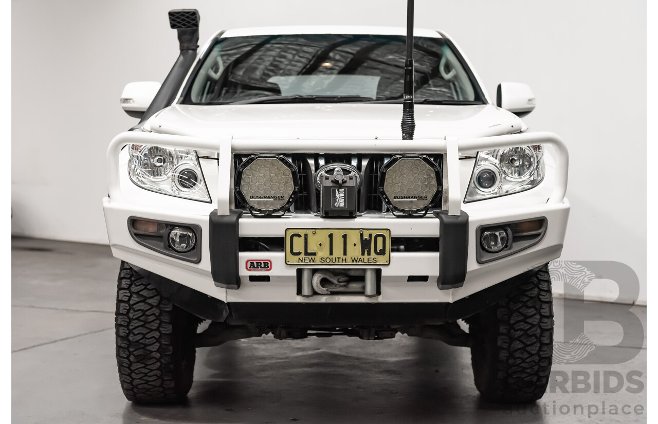 8/2010 Toyota Landcruiser Prado GX (4x4) KDJ150R 4d Wagon White Turbo Diesel 3.0L