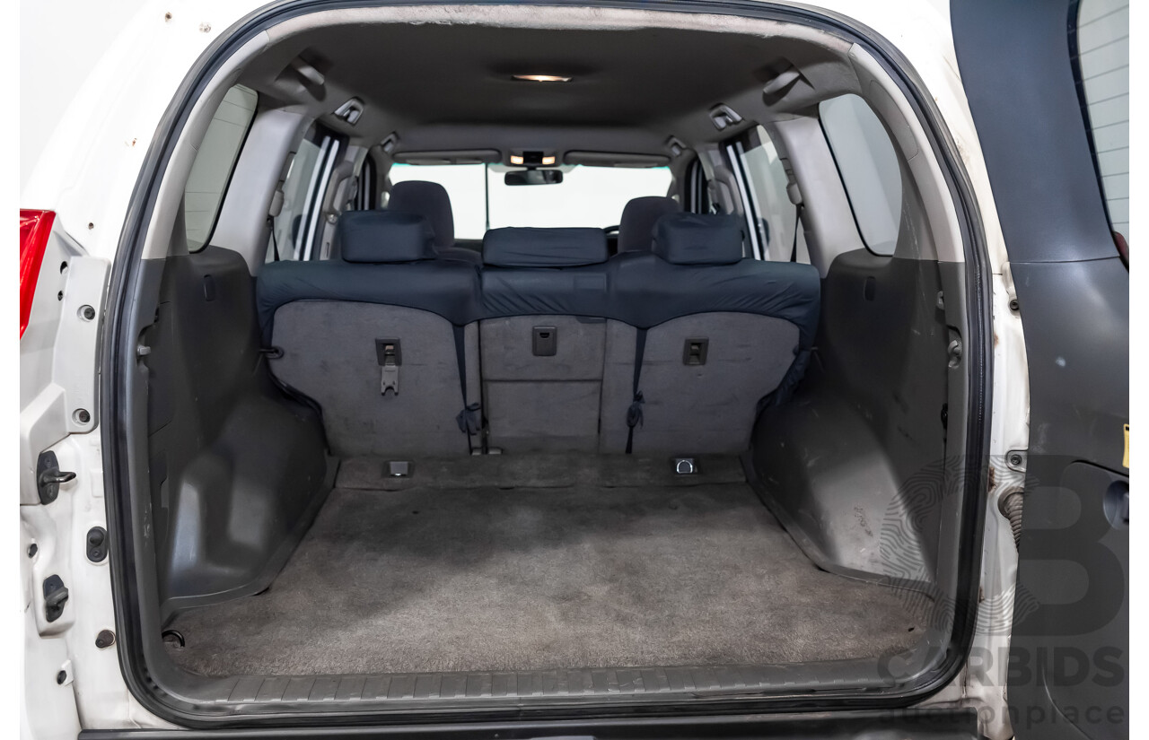 8/2010 Toyota Landcruiser Prado GX (4x4) KDJ150R 4d Wagon White Turbo Diesel 3.0L