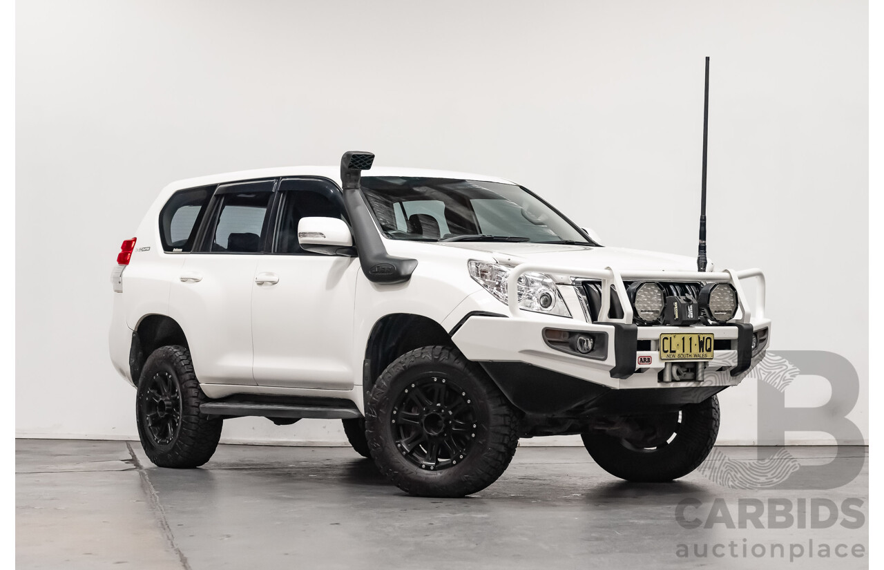 8/2010 Toyota Landcruiser Prado GX (4x4) KDJ150R 4d Wagon White Turbo Diesel 3.0L