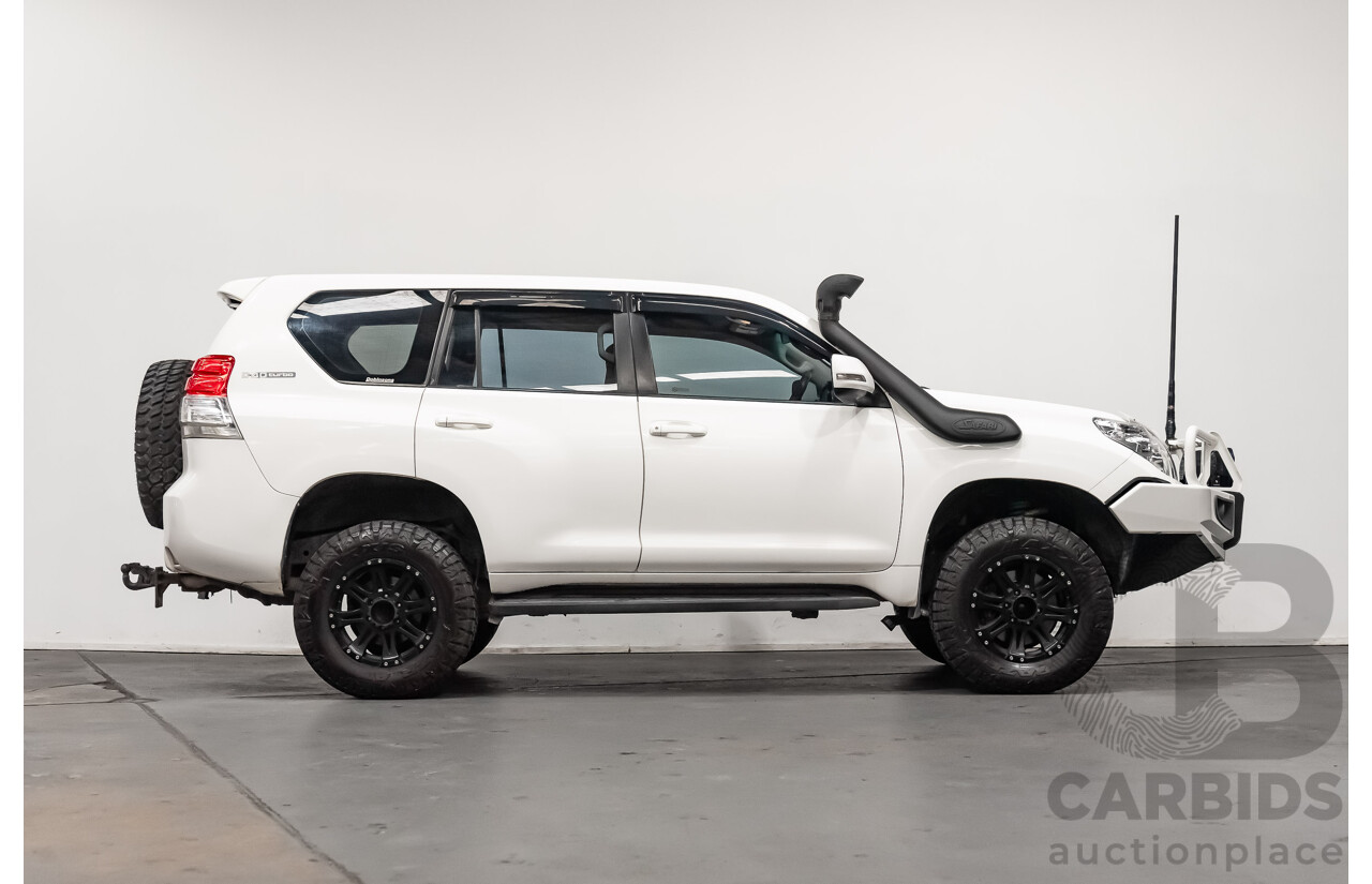 8/2010 Toyota Landcruiser Prado GX (4x4) KDJ150R 4d Wagon White Turbo Diesel 3.0L