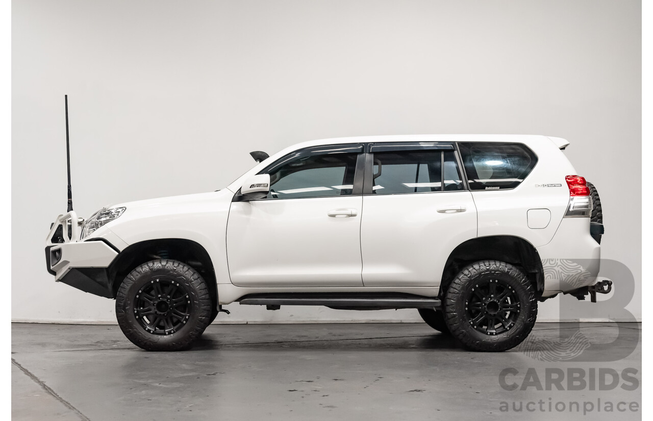 8/2010 Toyota Landcruiser Prado GX (4x4) KDJ150R 4d Wagon White Turbo Diesel 3.0L