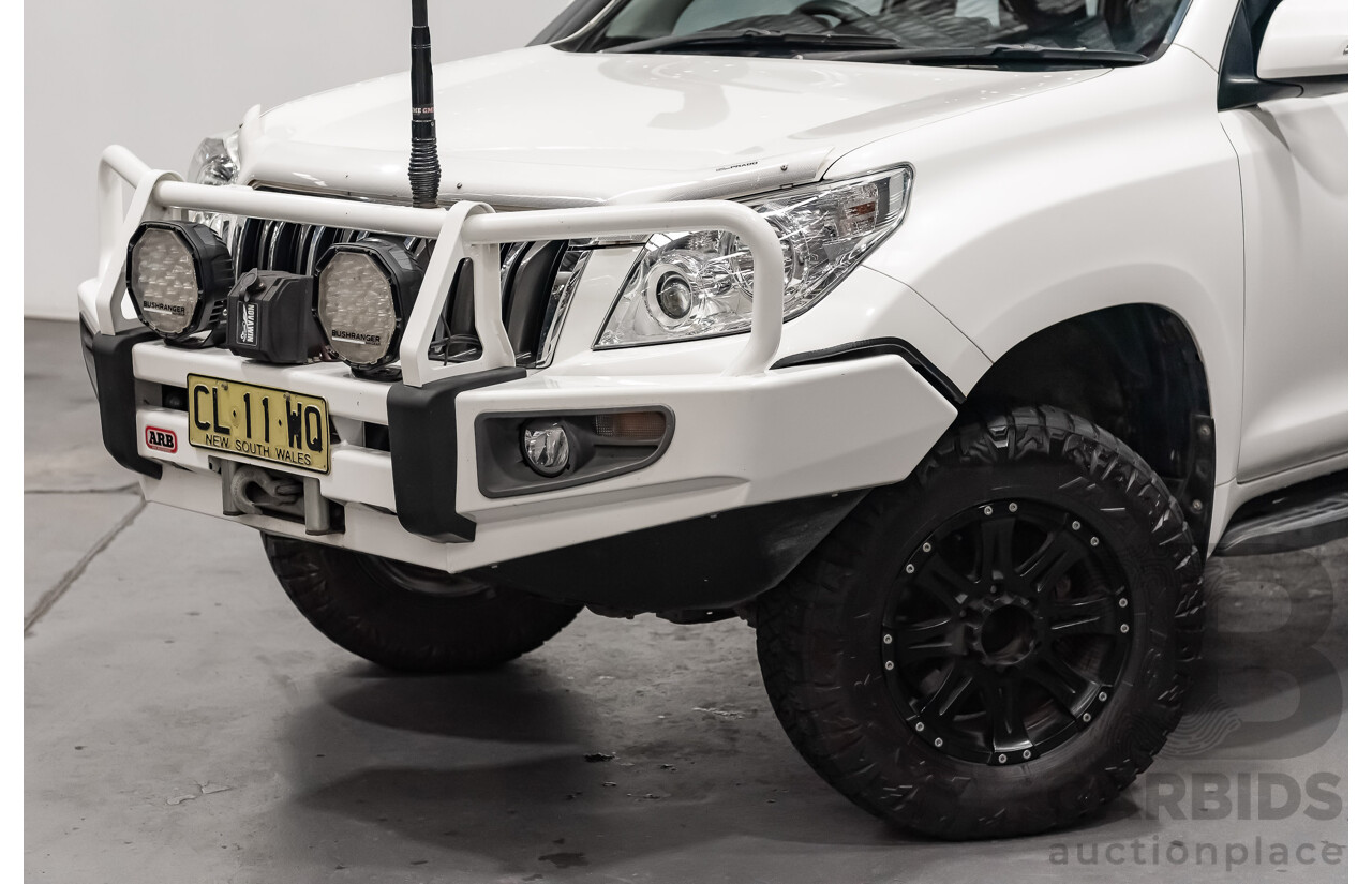 8/2010 Toyota Landcruiser Prado GX (4x4) KDJ150R 4d Wagon White Turbo Diesel 3.0L