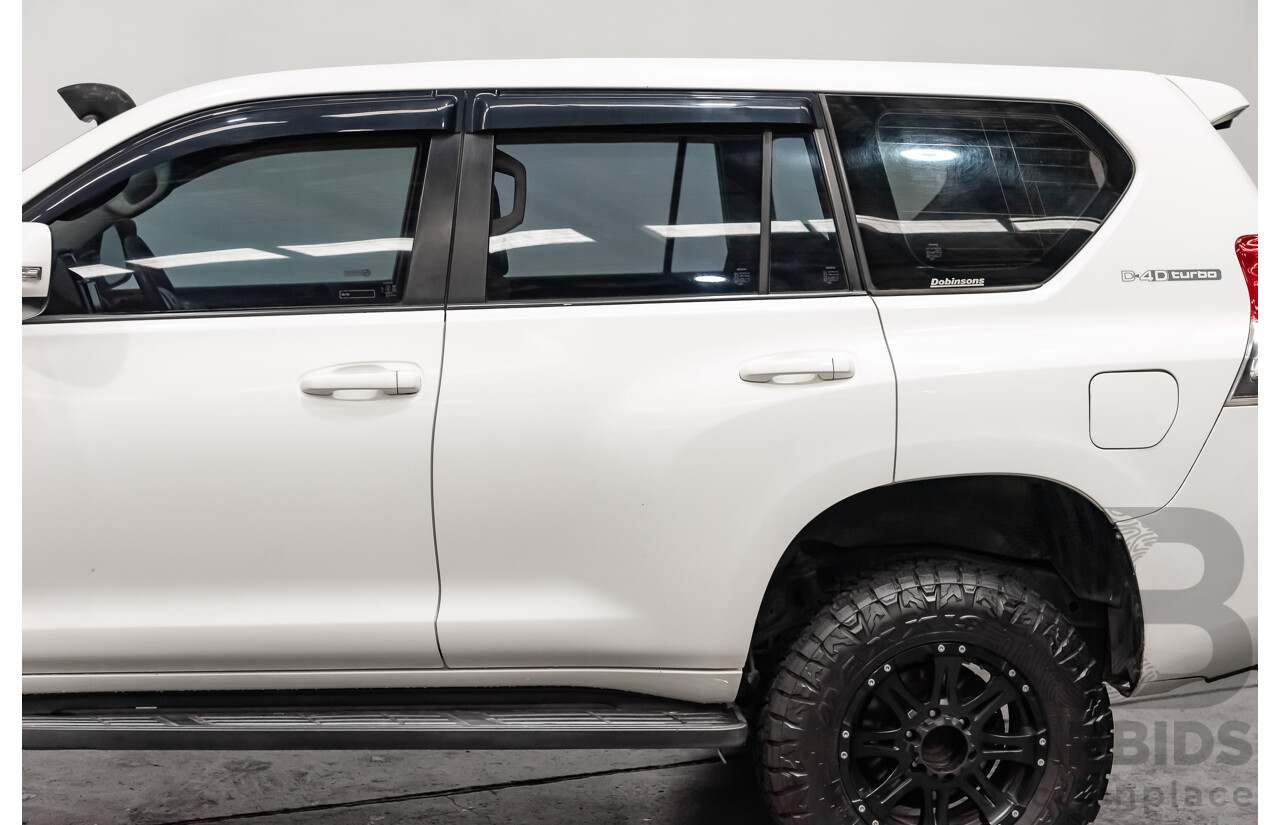 8/2010 Toyota Landcruiser Prado GX (4x4) KDJ150R 4d Wagon White Turbo Diesel 3.0L
