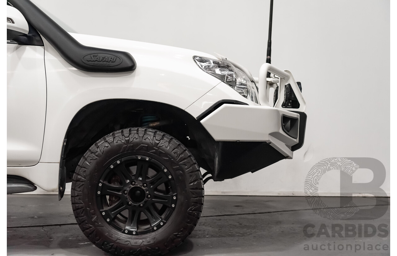 8/2010 Toyota Landcruiser Prado GX (4x4) KDJ150R 4d Wagon White Turbo Diesel 3.0L