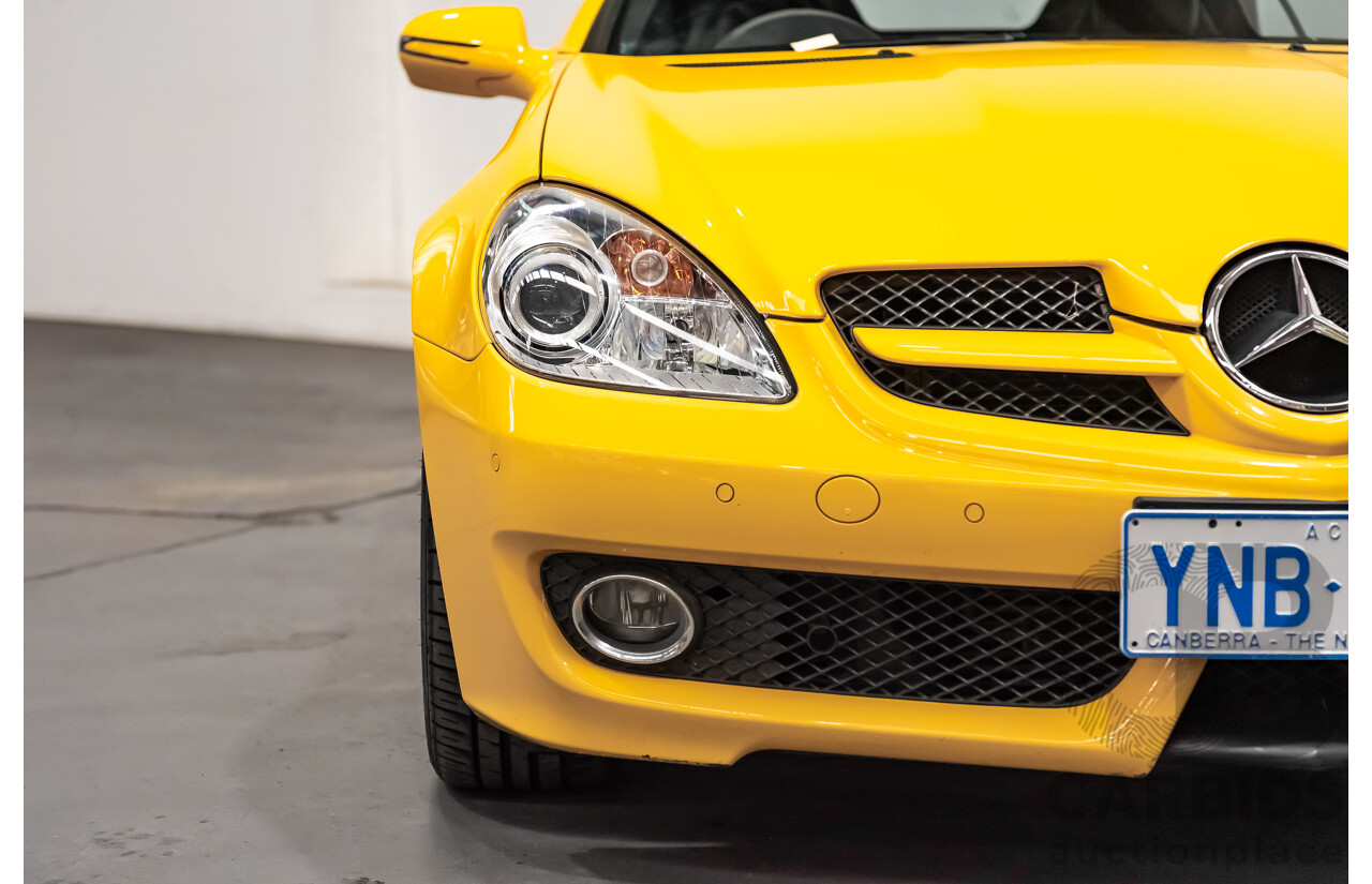 5/2009 Mercedes Benz SLK 200 Kompressor R171 08 Upgrade 2d Convertible Yellowstone Supercharged 1.8L