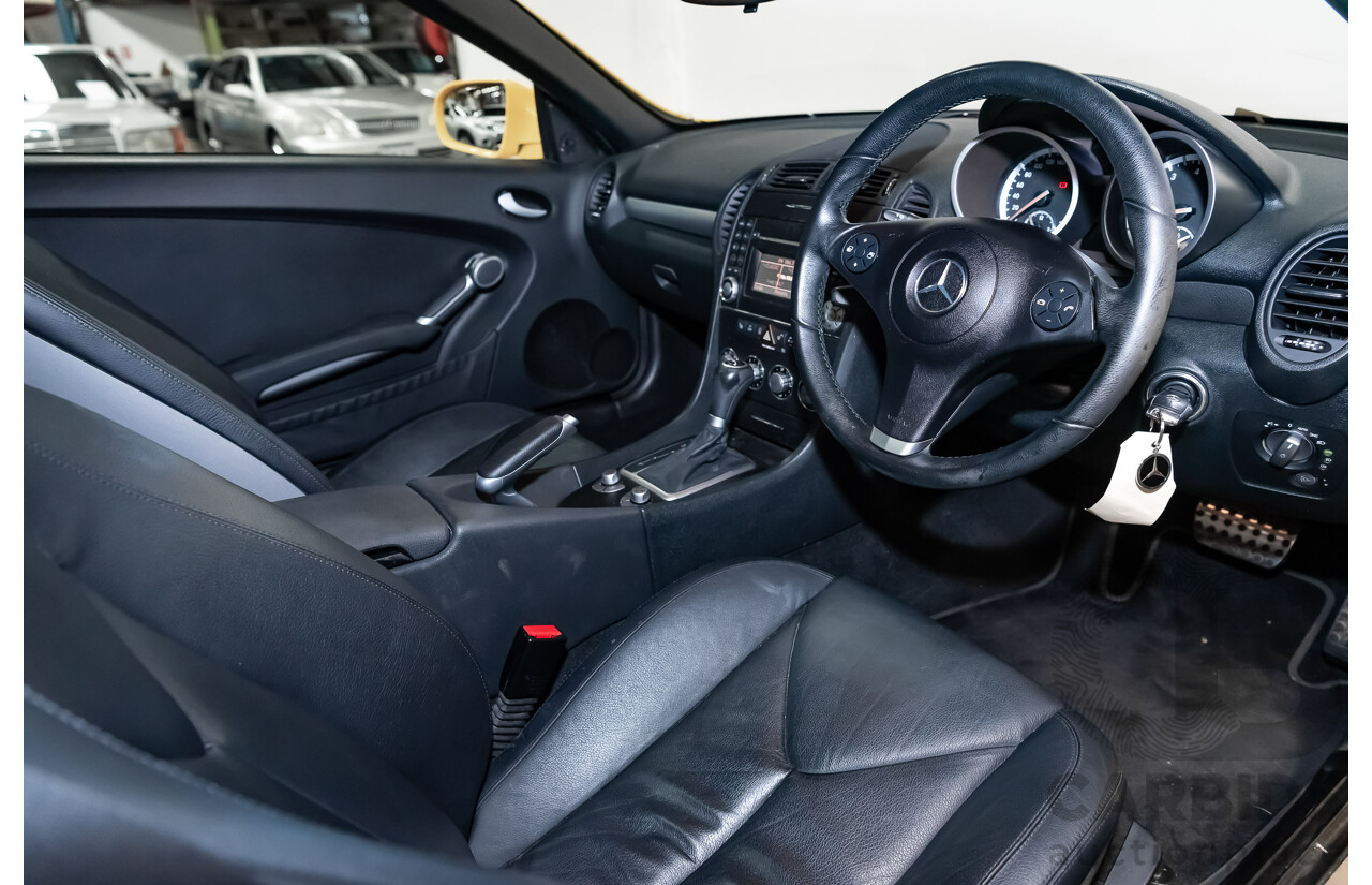 5/2009 Mercedes Benz SLK 200 Kompressor R171 08 Upgrade 2d Convertible Yellowstone Supercharged 1.8L