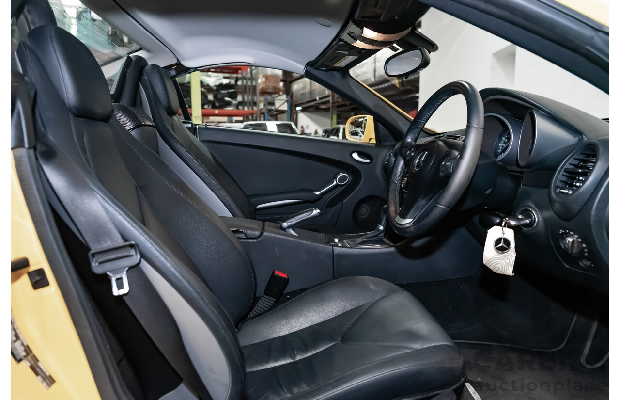 5/2009 Mercedes Benz SLK 200 Kompressor R171 08 Upgrade 2d Convertible Yellowstone Supercharged 1.8L