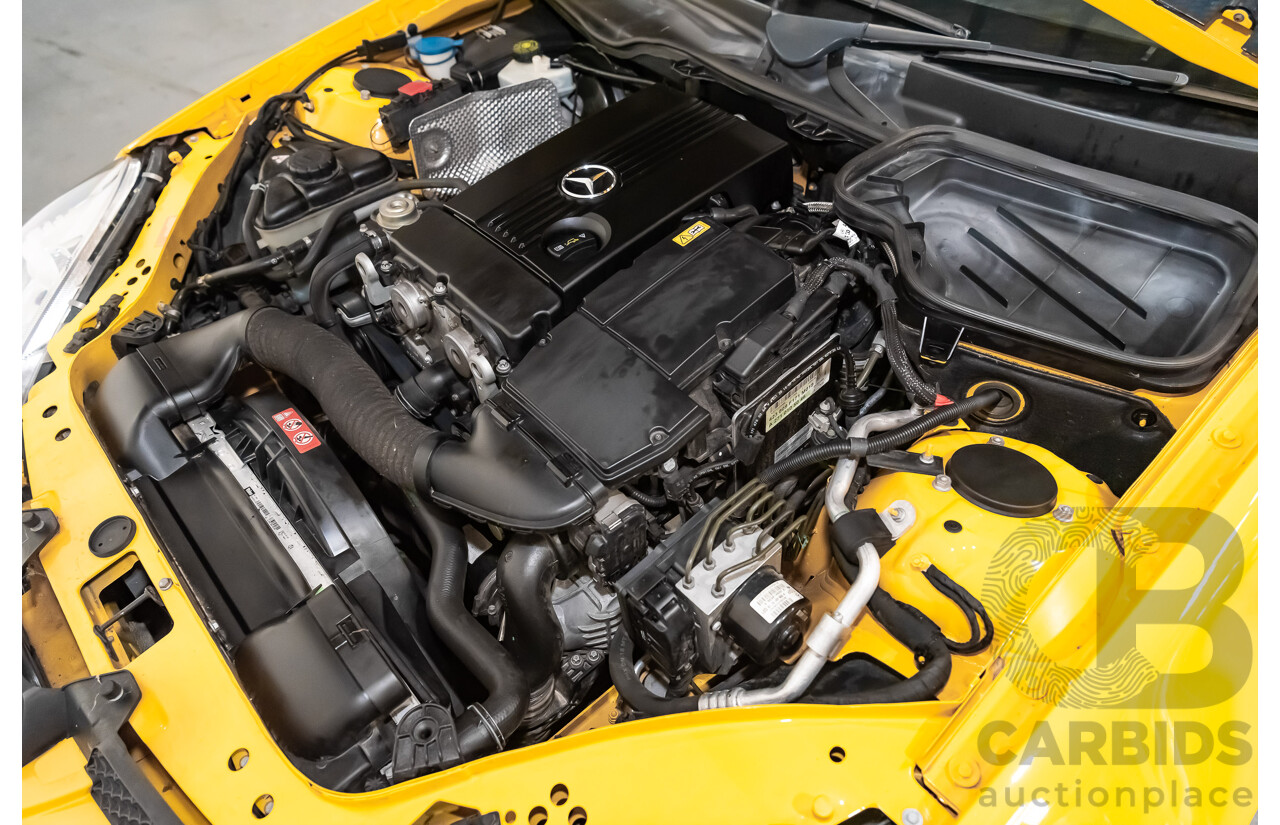 5/2009 Mercedes Benz SLK 200 Kompressor R171 08 Upgrade 2d Convertible Yellowstone Supercharged 1.8L