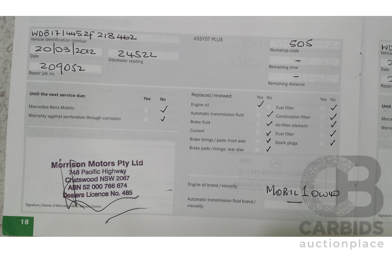 5/2009 Mercedes Benz SLK 200 Kompressor R171 08 Upgrade 2d Convertible Yellowstone Supercharged 1.8L