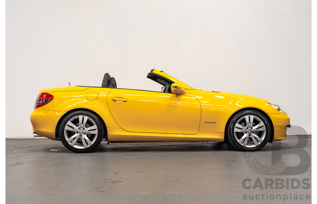 5/2009 Mercedes Benz SLK 200 Kompressor R171 08 Upgrade 2d Convertible Yellowstone Supercharged 1.8L