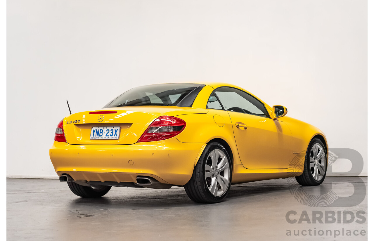 5/2009 Mercedes Benz SLK 200 Kompressor R171 08 Upgrade 2d Convertible Yellowstone Supercharged 1.8L