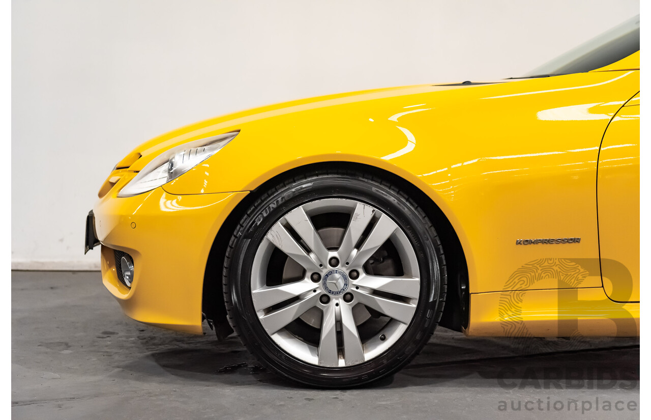 5/2009 Mercedes Benz SLK 200 Kompressor R171 08 Upgrade 2d Convertible Yellowstone Supercharged 1.8L