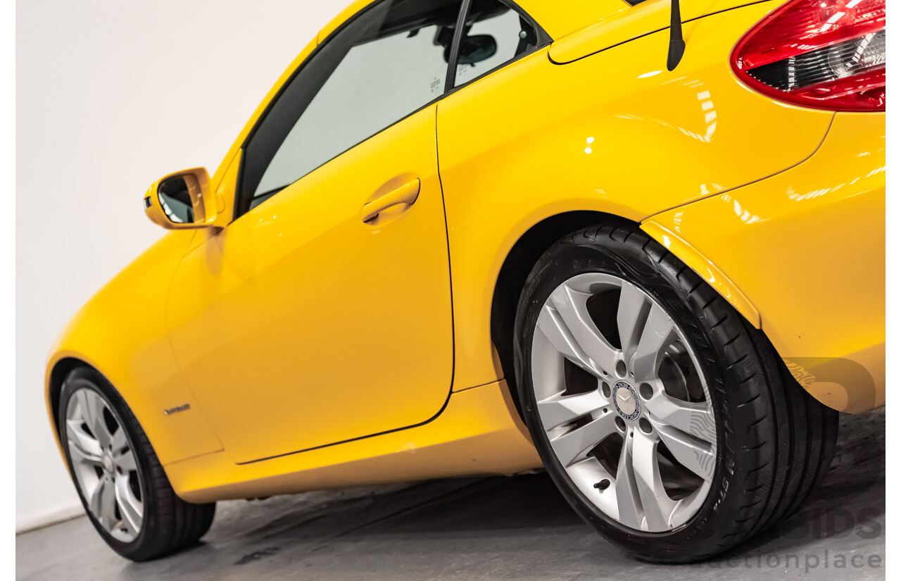 5/2009 Mercedes Benz SLK 200 Kompressor R171 08 Upgrade 2d Convertible Yellowstone Supercharged 1.8L