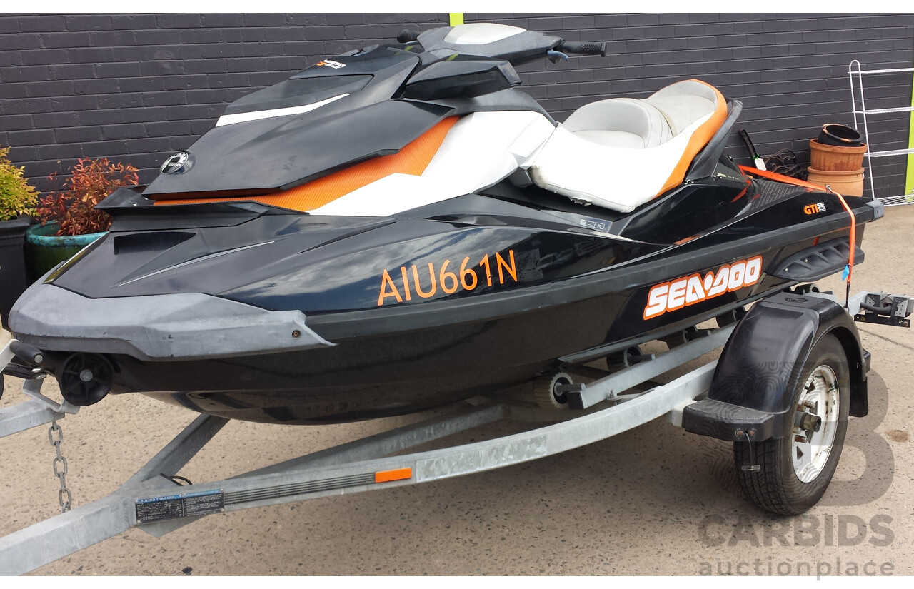 2011 Sea Doo GTI SE 155 Personal Watercraft Jetski and 02/2015 Boeing Jet-Ski Trailer