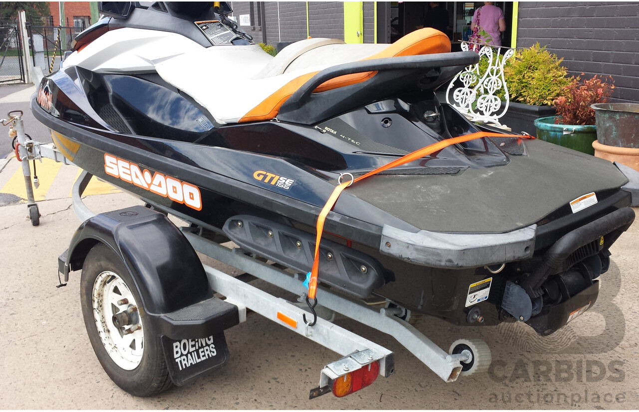2011 Sea Doo GTI SE 155 Personal Watercraft Jetski and 02/2015 Boeing Jet-Ski Trailer