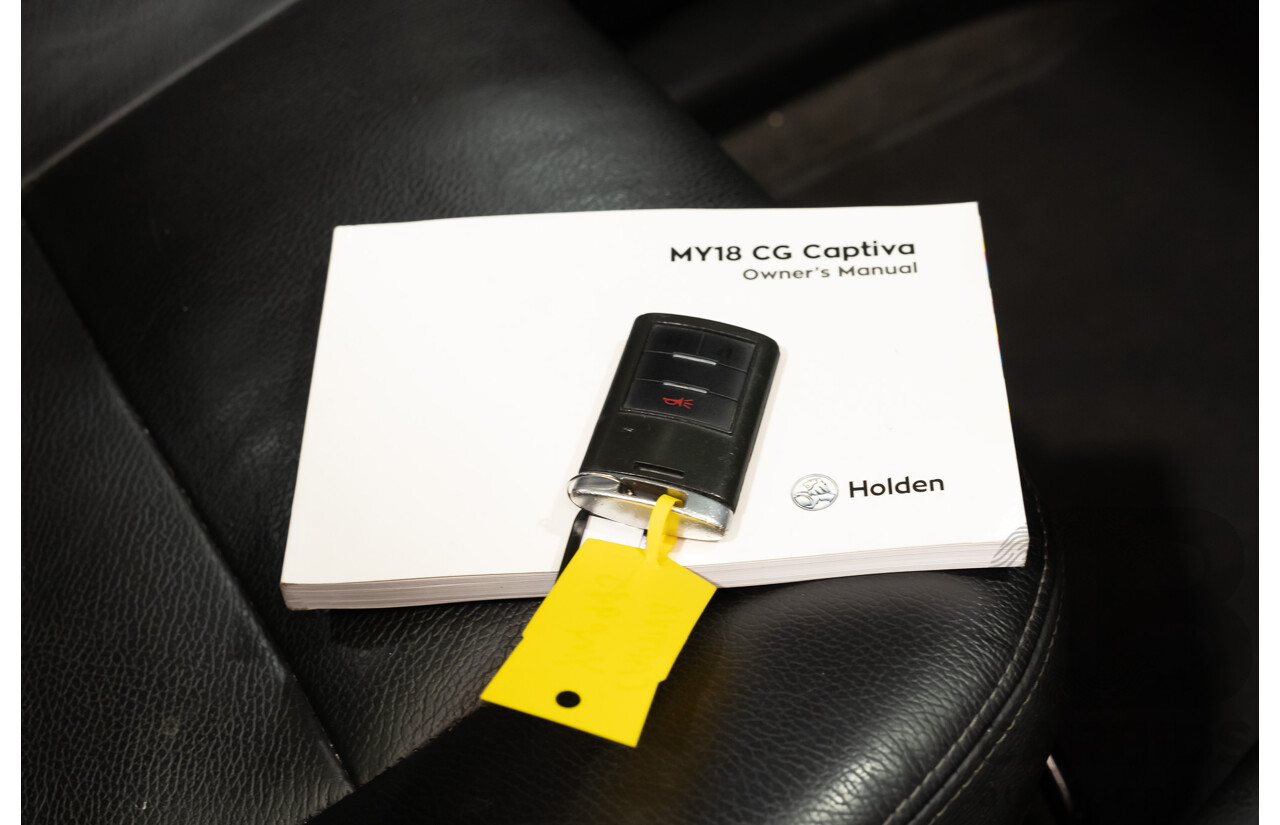 10/2017 Holden Captiva 7 LTZ (AWD) CG MY18 4d Wagon Black Turbo Diesel 2.2L - 7 Seater